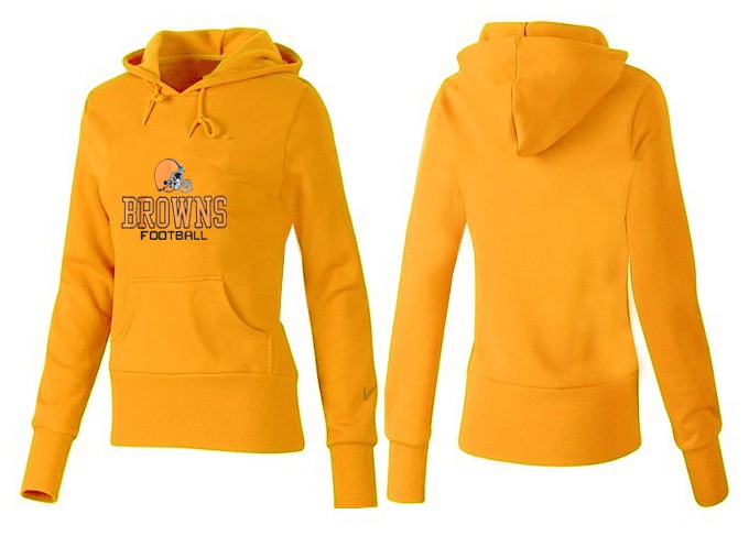 Nike Cleveland Browns Yellow Hoodie for Women