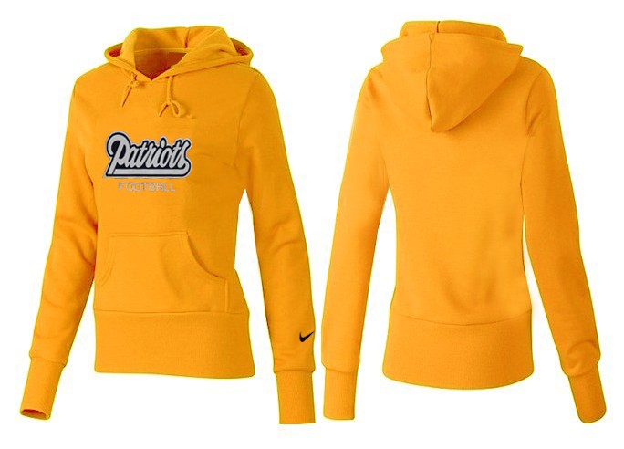 Nike New England Patriots Yellow Women Hoodie