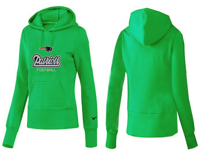 Nike New England Patriots Women Green Color Hoodie