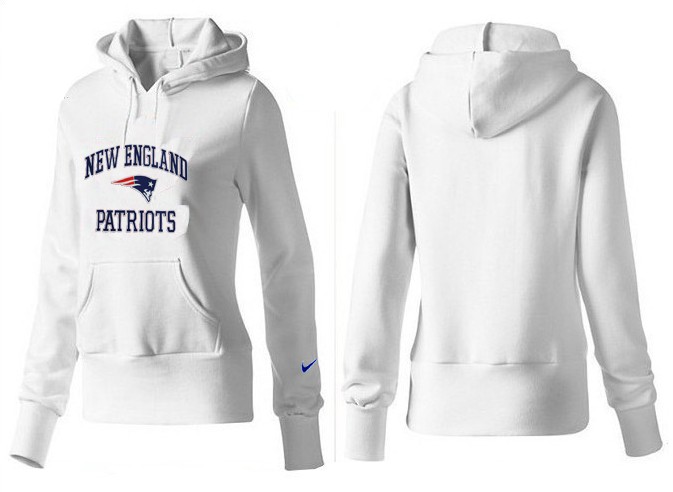 Nike New England Patriots White Color Hoodie for Women