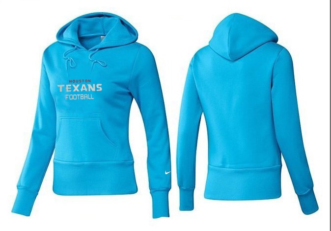 Nike Houston Texans Women Light Blue Hoodie