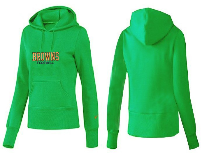 Nike Cleveland Browns Green Color Women Hoodie