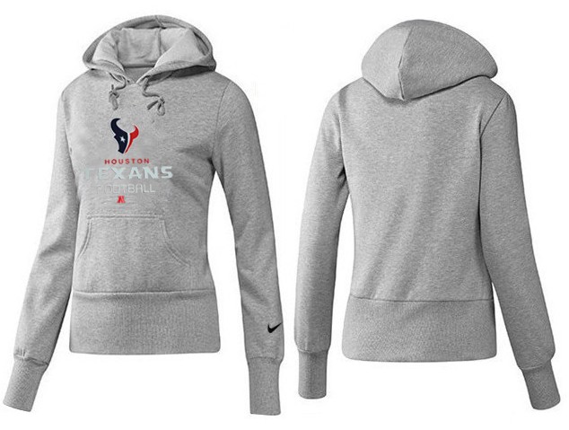 Nike Houston Texans Grey Color Hoodie for Women