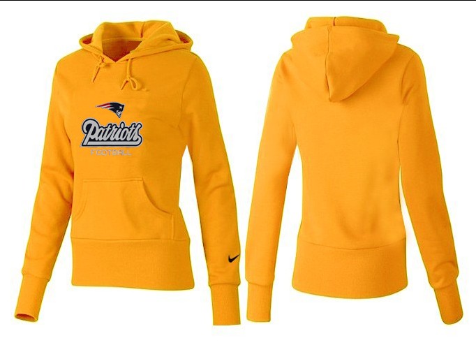 Nike New England Patriots Yellow Color Women Hoodie