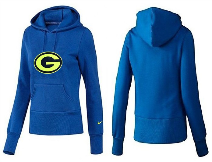 Nike Green Bay Packers Women Blue Color Hoodie
