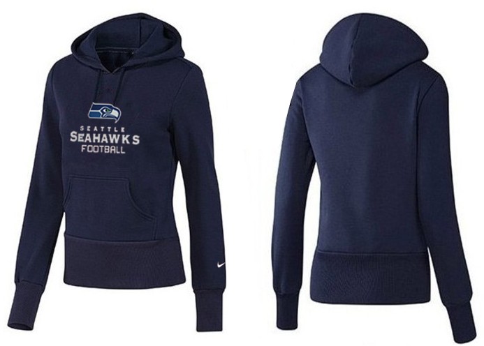 Nike Seattle Seahawks Women Dark Blue Color Hoodie