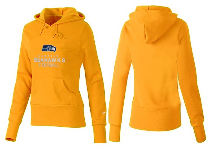 Nike Seattle Seahawks Women Yellow Hoodie