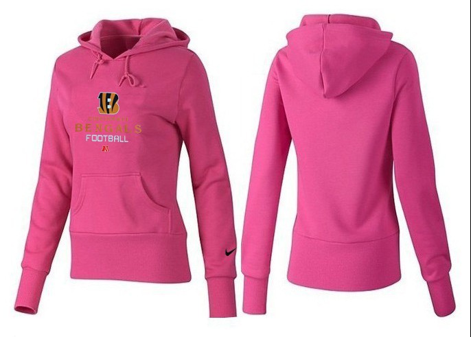 Nike Cincinnati Bengals Pink Color Hoodie Women
