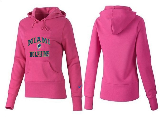 Nike Miami Dolphins Pink  Women Hoodie