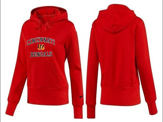 Nike Cincinnati Bengals Red Hoodie Women