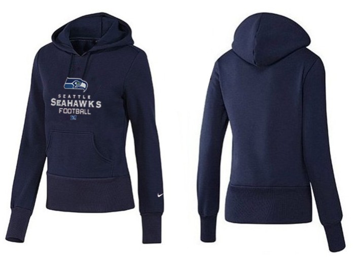 Nike Seattle Seahawks Dark Blue Color Hoodie FOR Women