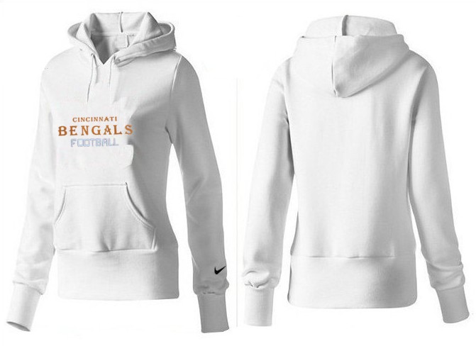 Nike Cincinnati Bengals White Color Hoodie for Women