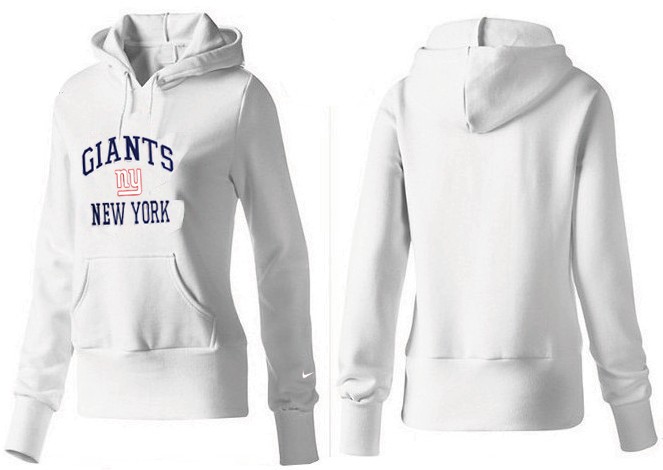 Nike New York Giants Women White Hoodie