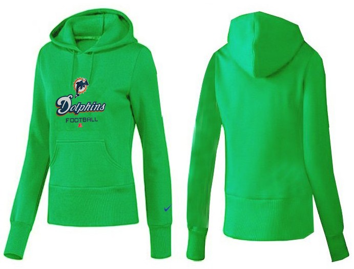Nike Miami Dolphins Green Color Women Hoodie