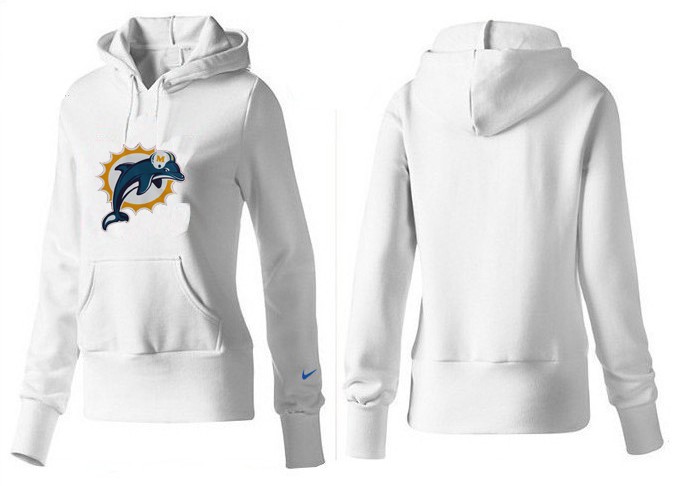 Nike Miami Dolphins White Women Hoodie