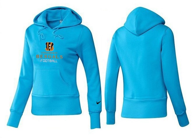 Nike Cincinnati Bengals Light Blue Color Hoodie Women