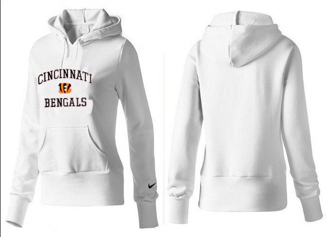 Nike Cincinnati Bengals White Hoodie Women