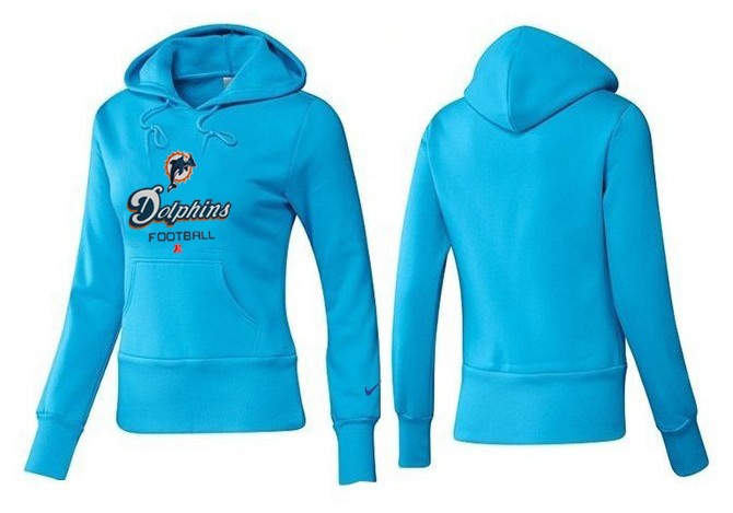 Nike Miami Dolphins Women L.Blue Color Hoodie