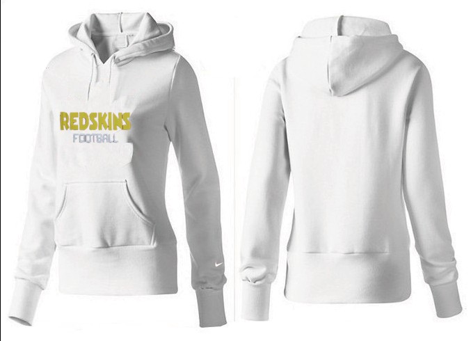 Nike Washington Redskins Women White Hoodie