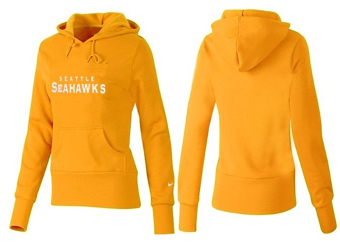 Nike Seattle Seahawks Yellow Color Hoodie Women