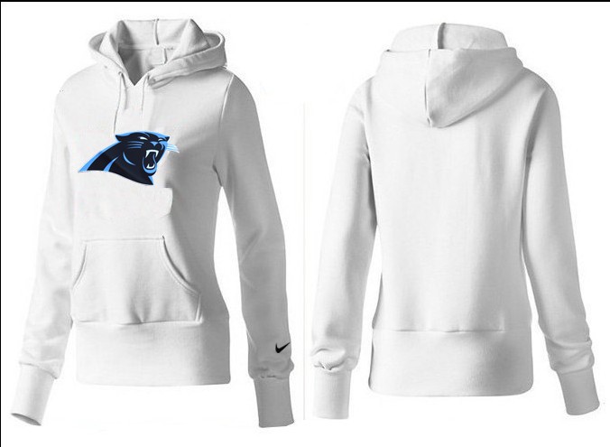 Nike Carolina Panthers White Women Hoodie