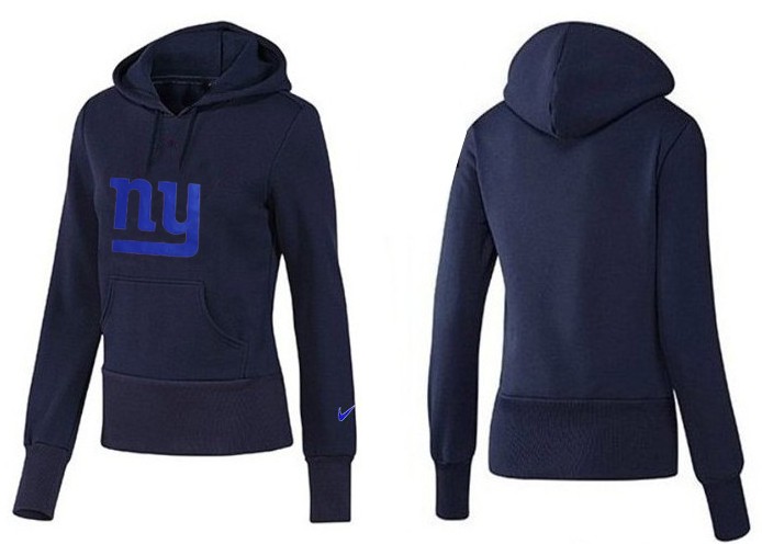 Nike New York Giants D.Blue Color Women Hoodie