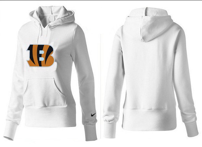 Nike Cincinnati Bengals White Hoodie for Women