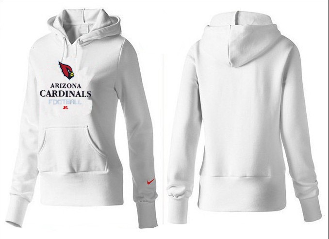 Nike Arizona Cardinals White Hoodie for Women