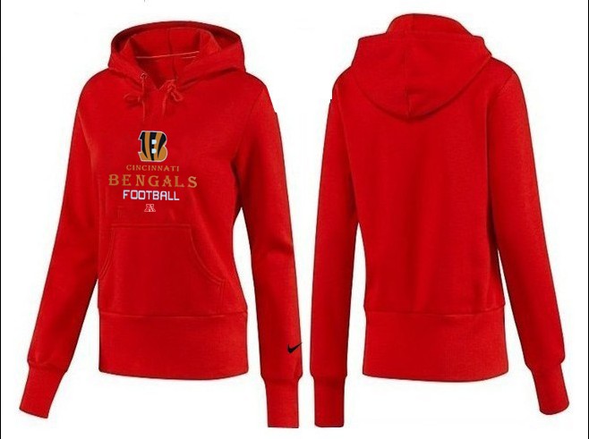 Nike Cincinnati Bengals Women Red Color Hoodie