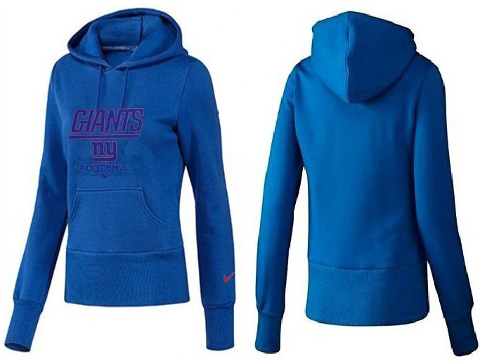Nike New York Giants Blue Hoodie for Women