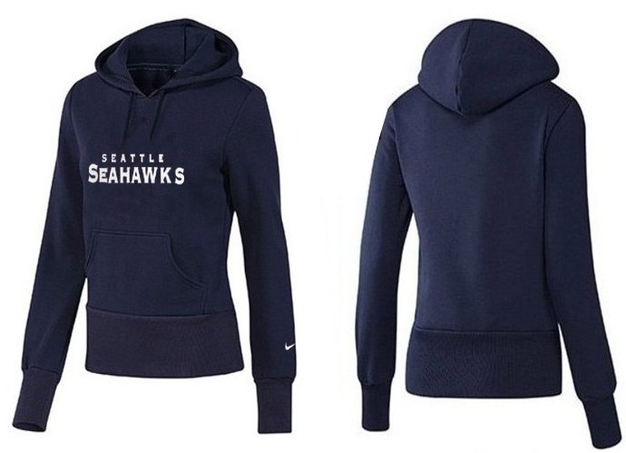 Nike Seattle Seahawks D.Blue Color Women Hoodie