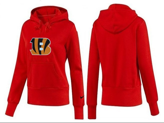 Nike Cincinnati Bengals Red Hoodie for Women