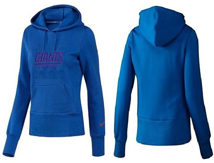 Nike New York Giants Blue color Women  Hoodie