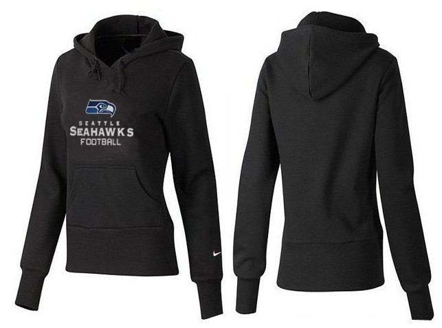 Nike Seattle Seahawks Black Color Hoodie for Women