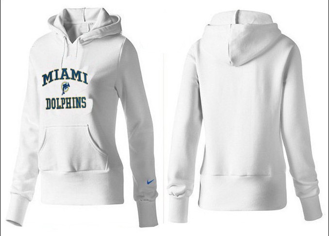 Nike Miami Dolphins White Color Women Hoodie