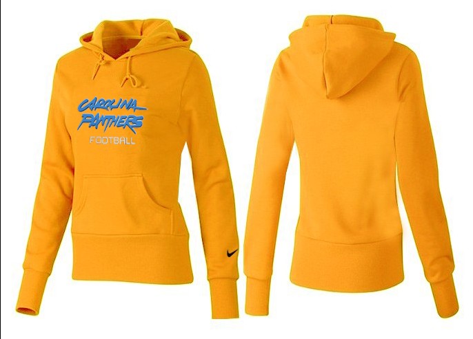 Nike Carolina Panthers Yellow Hoodie for Women