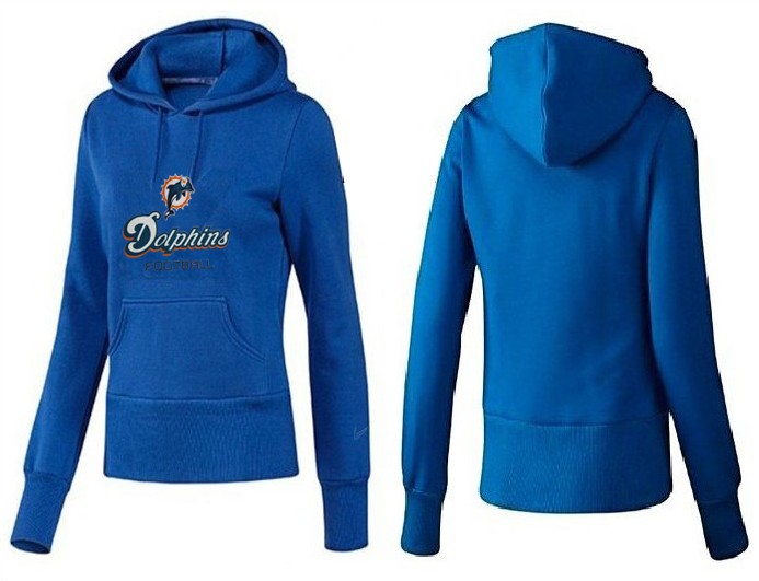 Nike Miami Dolphins Blue Hoodie for Women