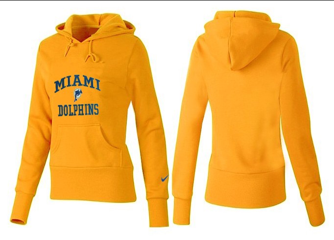Nike Miami Dolphins Yellow Color Women Hoodie