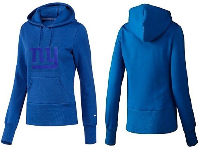 Nike New York Giants Blue Color Women Hoodie