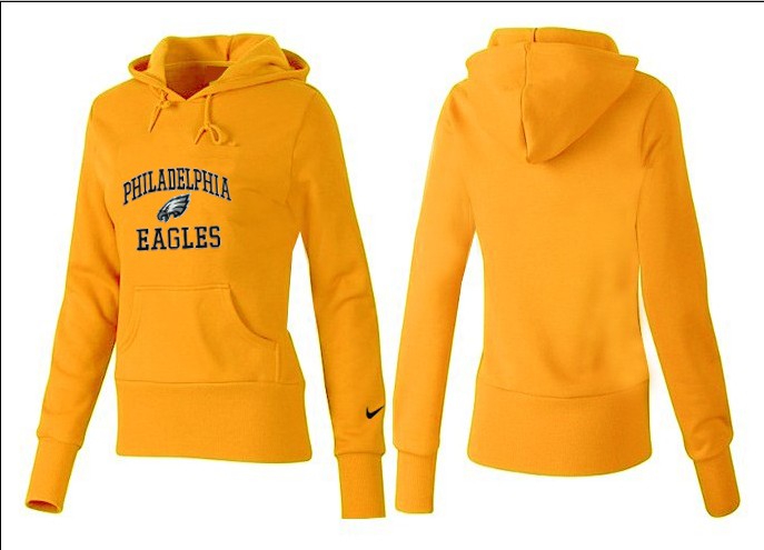 Nike Philadelphia Eagles Yellow Color Women Hoodie