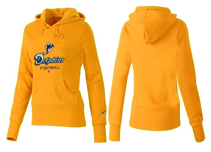 Nike Miami Dolphins Yellow Color Hoodie for Women