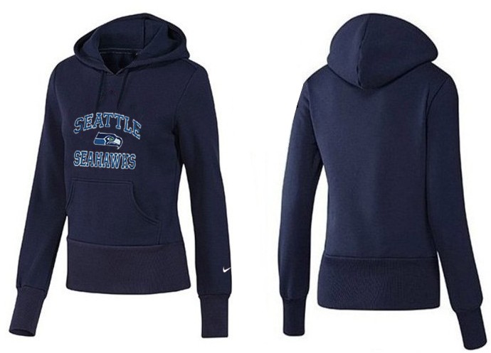 Nike Seattle Seahawks Dark Blue Color Women Hoodie