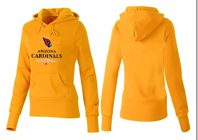 Nike Arizona Cardinals Women Yellow Color Hoodie
