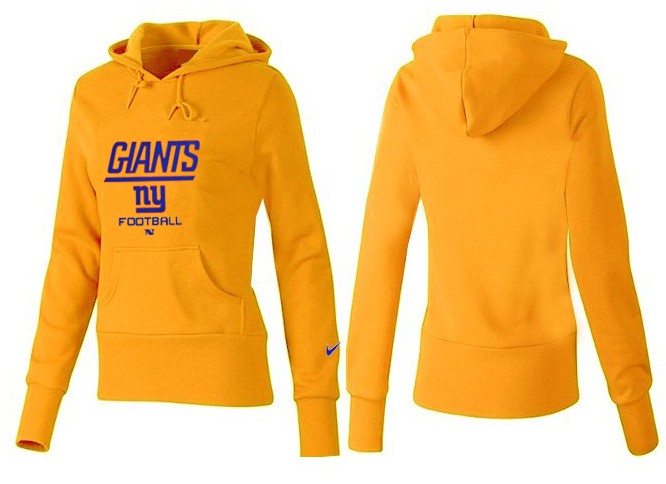 Nike New York Giants Women Yellow Color Hoodie