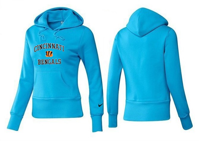 Nike Cincinnati Bengals Light Blue Hoodie Women