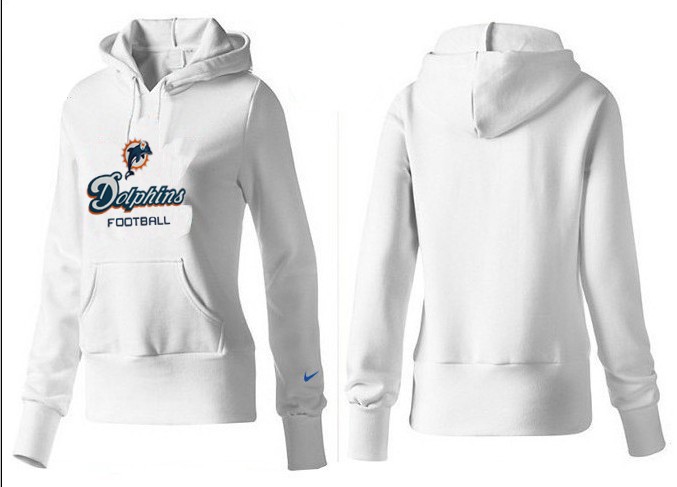 Nike Miami Dolphins Women White Color Hoodie