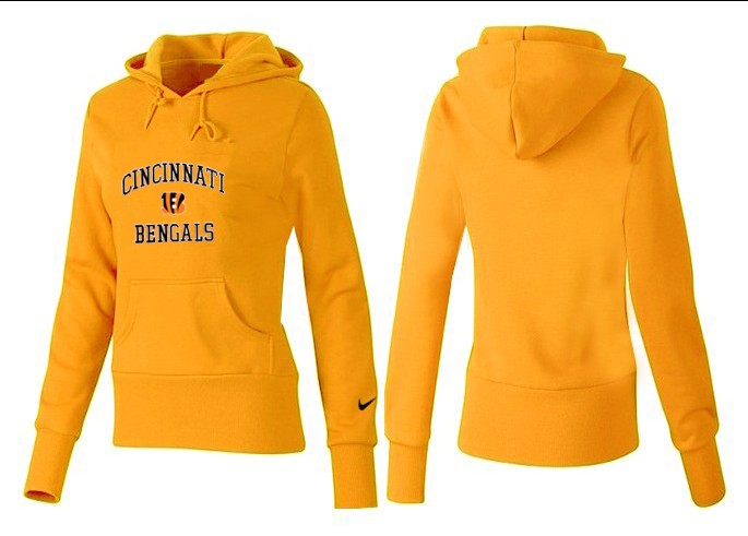 Nike Cincinnati Bengals Yellow Color Hoodie for Women