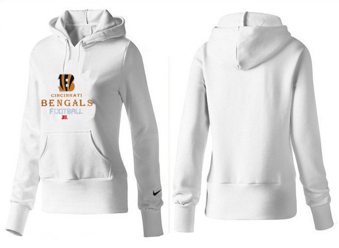 Nike Cincinnati Bengals Women White Color Hoodie