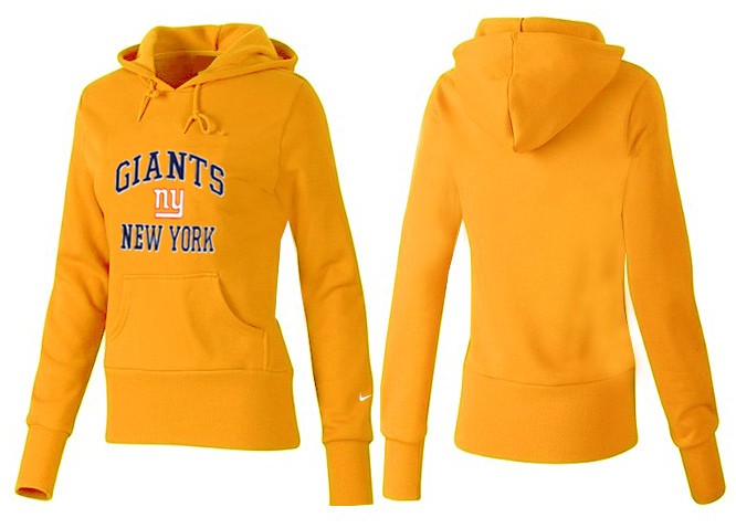 Nike New York Giants Yellow Hoodie for Women