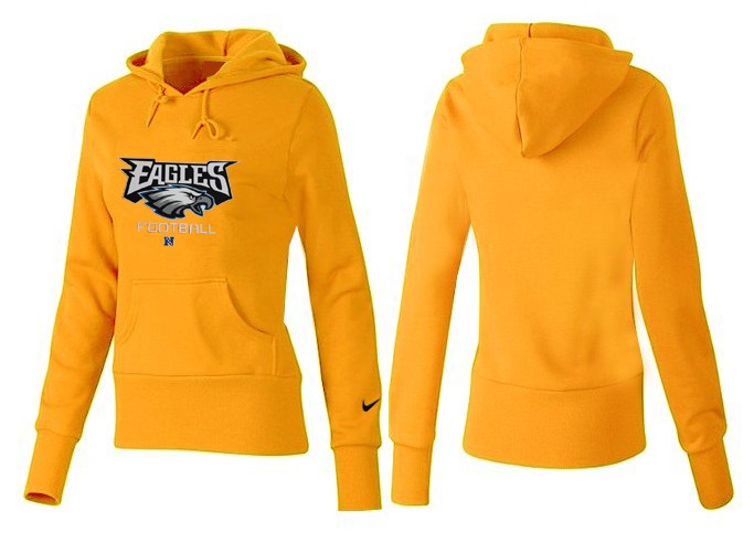 Nike Philadelphia Eagles Yellow Hoodie Women